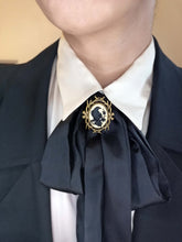 GOTHIC RAVEN CAMEO MINI-BROOCH | THEBLACKWARDROBE.COM.